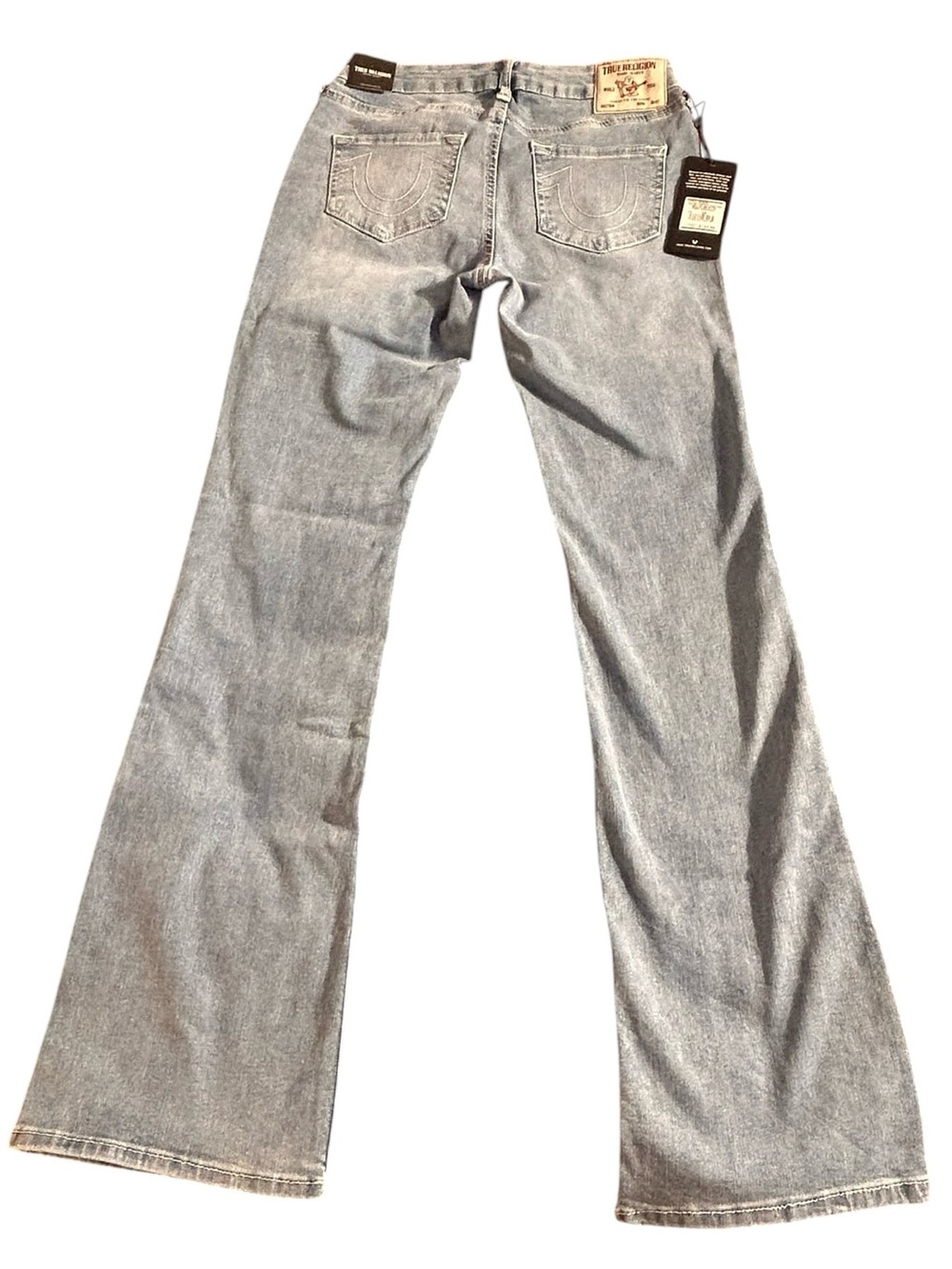 NWT True Religion Becca Mid-Rise Button-Front Bootcut Jeans 28